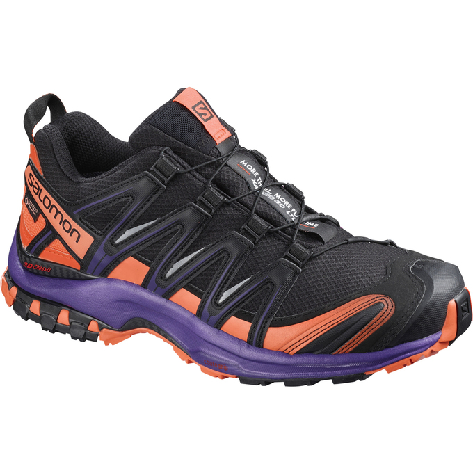 Chaussures De Trail Running Salomon Femme Noir / Orange - Salomon XA PRO 3D GTX® LTD W - France (574